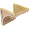 Ekena Millwork 9"W x 9"D x 9"H Wide Viola Rough Cedar Woodgrain TimberThane Corbel, Primed Tan CORUR09X09X09VIORCPR - alternate 3